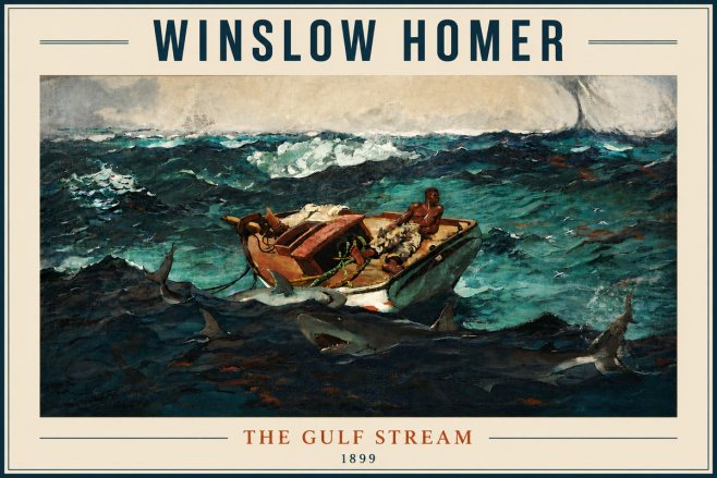 Winslow Homer The Gulf Stream No6 - Poszter