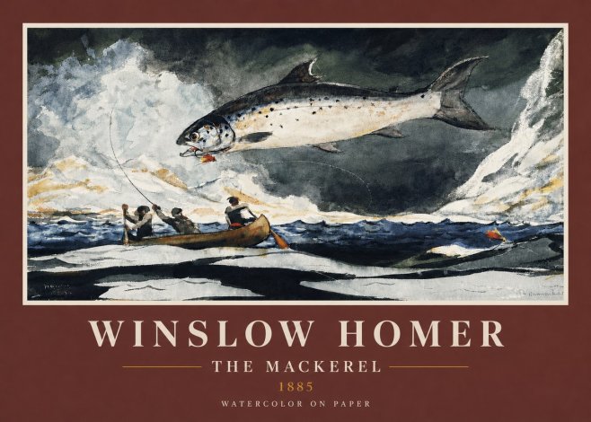 Winslow Homer The Mackerel No4 - Poszter