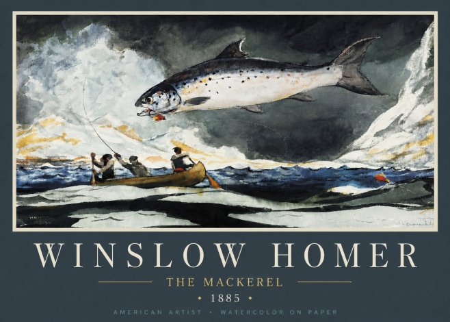 Winslow Homer The Mackerel No5 - Poszter