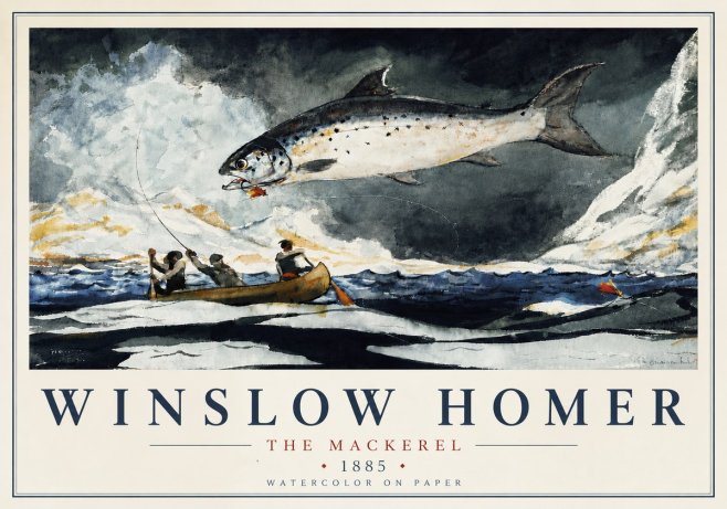 Winslow Homer The Mackerel No6 - Poszter