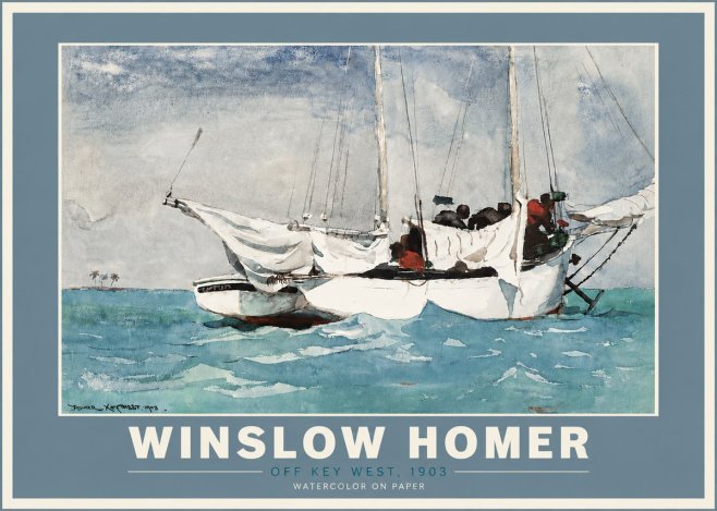 Winslow Homer Off Key West, 1903 No5 - Poszter