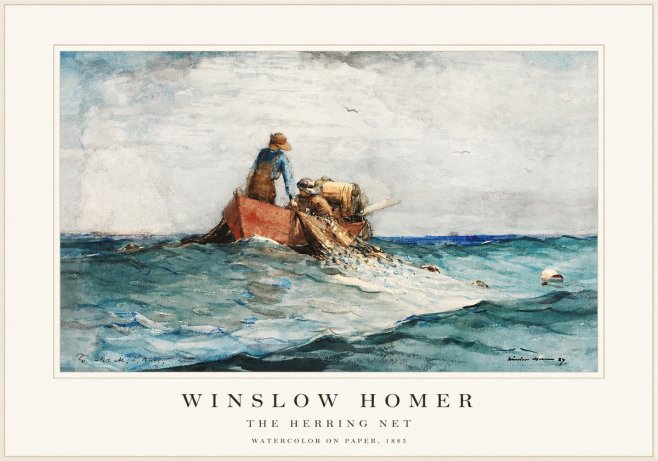 Winslow Homer The Herring Net II No1 - Poszter