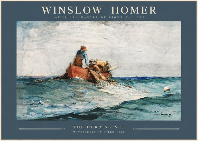Winslow Homer The Herring Net II No2 - Poszter