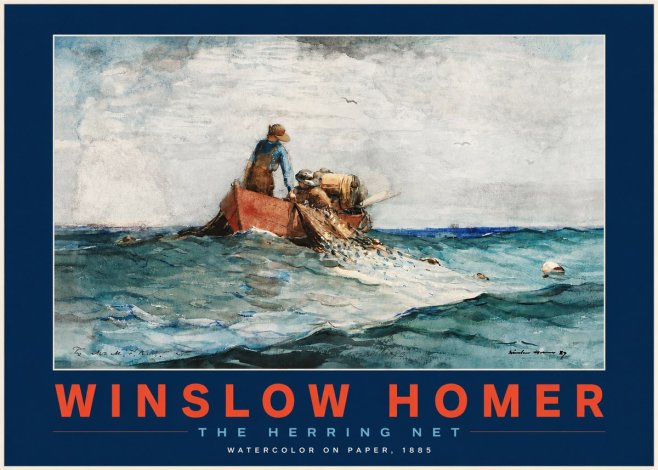 Winslow Homer The Herring Net II No3 - Poszter