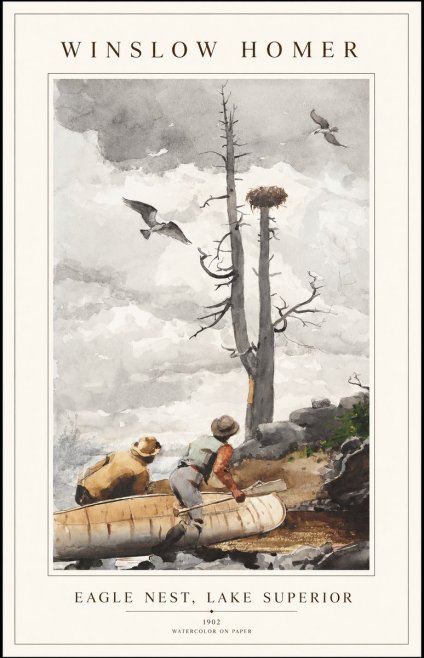 Winslow Homer Eagle Nest, Lake Superior No1 - Poszter