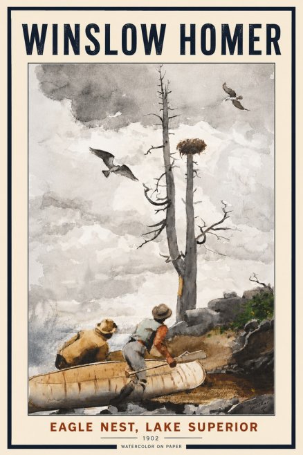 Winslow Homer Eagle Nest, Lake Superior No5 - Poszter