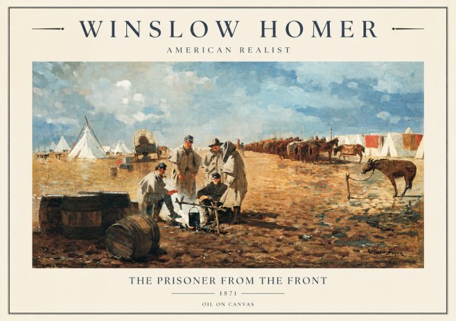 Winslow Homer The Prisoner from the Front No1 - Poszter