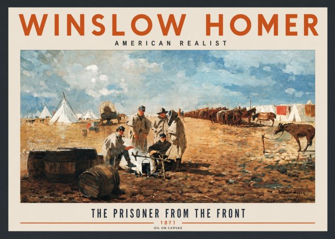 Winslow Homer The Prisoner from the Front No2 - Poszter