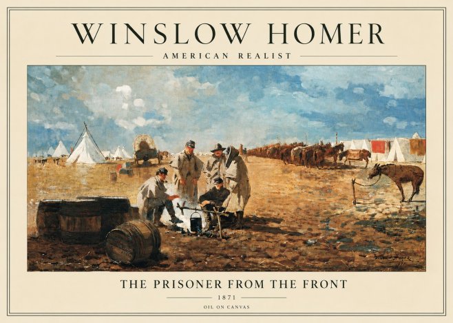 Winslow Homer The Prisoner from the Front No3 - Poszter