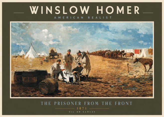 Winslow Homer The Prisoner from the Front No4 - Poszter