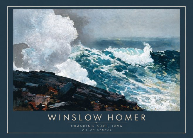 Winslow Homer Crashing Surf, 1896 No2 - Poszter