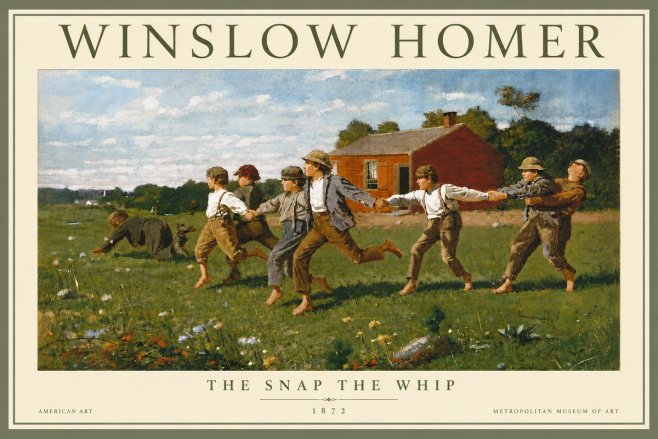 Winslow Homer The Snap the Whip No4 - Poszter