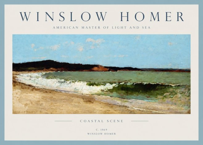 Winslow Homer Coastal Scene No2 - Poszter