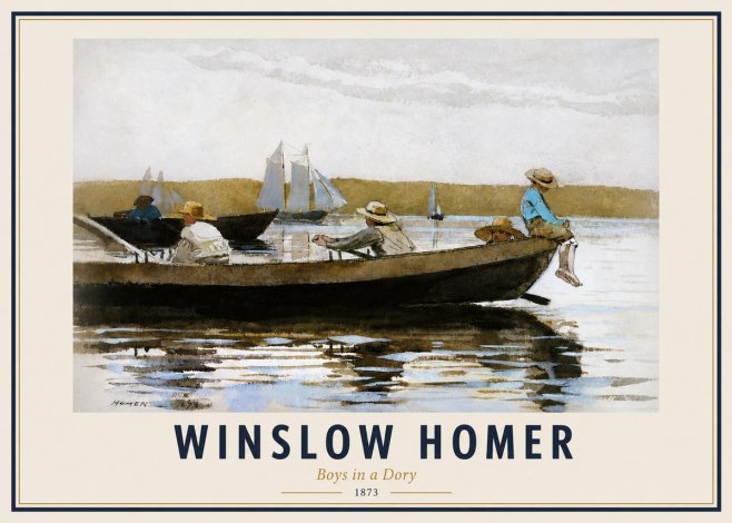 Winslow Homer Boys in a Dory II No4 - Poszter