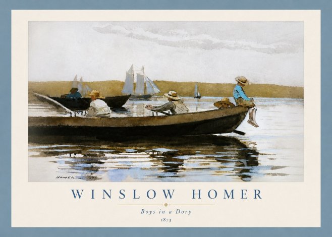 Winslow Homer Boys in a Dory II No6 - Poszter