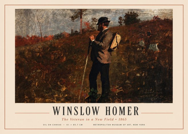 Winslow Homer The Veteran in a New Field No3 - Poszter