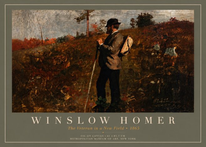 Winslow Homer The Veteran in a New Field No5 - Poszter