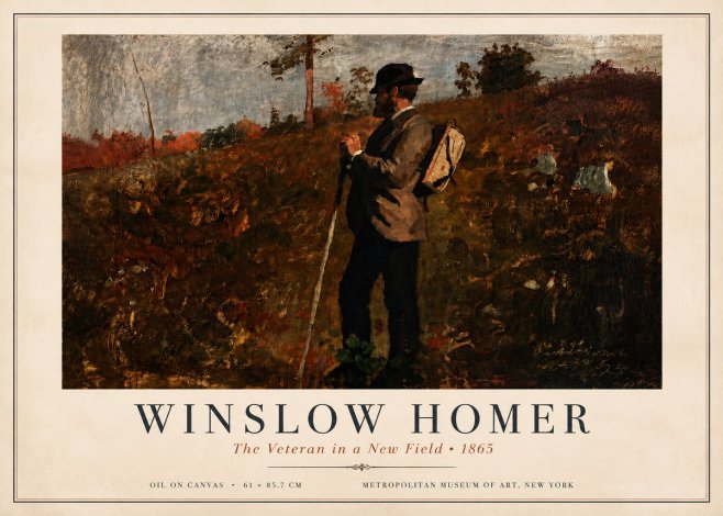 Winslow Homer The Veteran in a New Field No6 - Poszter