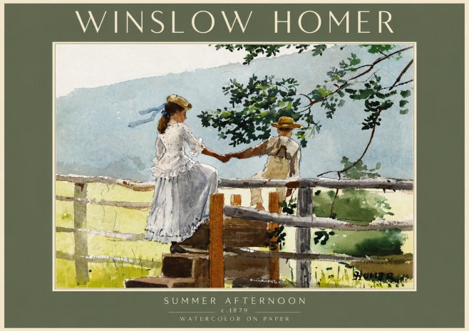Winslow Homer Summer Afternoon No5 - Poszter