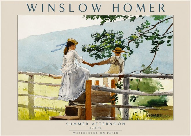 Winslow Homer Summer Afternoon No6 - Poszter