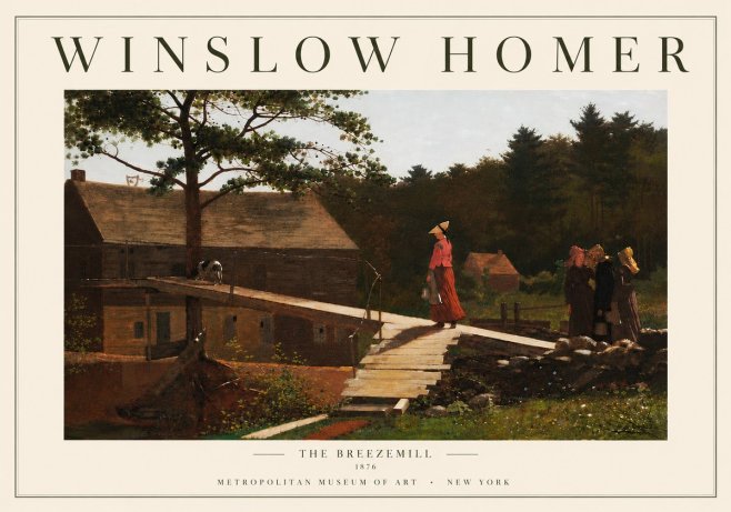 Winslow Homer The Breezemill No5 - Poszter