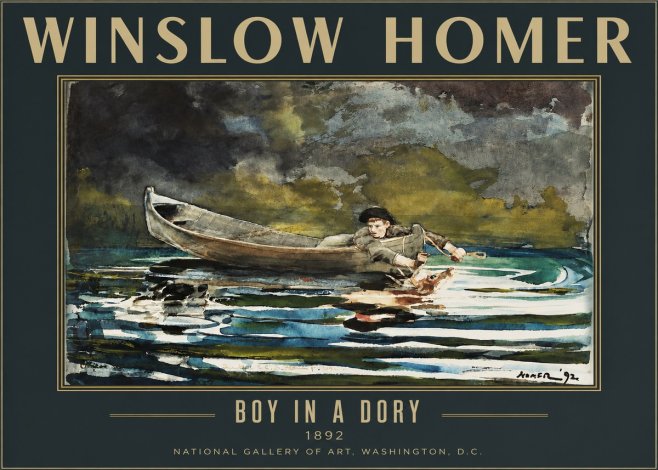 Winslow Homer Boy in a Dory No2 - Poszter