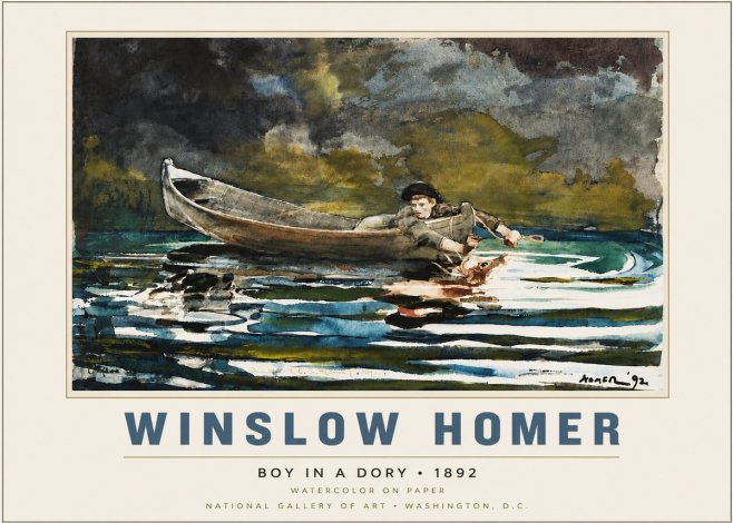 Winslow Homer Boy in a Dory No6 - Poszter