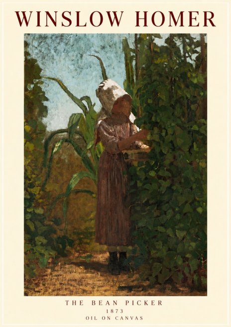 Winslow Homer The Bean Picker No3 - Poszter