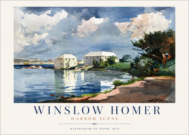 Winslow Homer Harbor Scene No4 - Poszter
