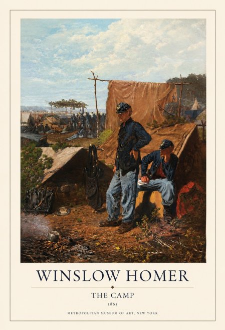Winslow Homer The Camp No1 - Poszter