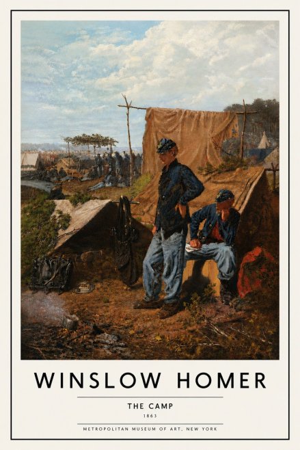 Winslow Homer The Camp No5 - Poszter