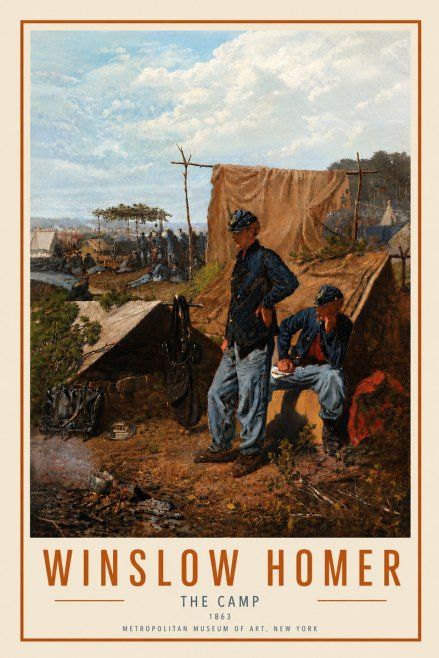 Winslow Homer The Camp No6 - Poszter