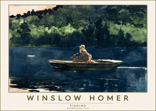 Winslow Homer Fishing No5 - Poszter