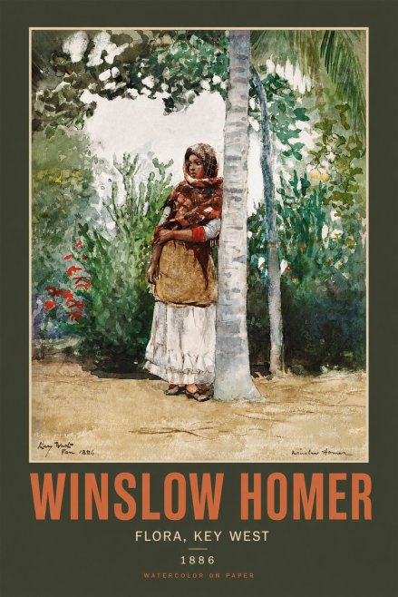 Winslow Homer Flora, Key West No2 - Poszter