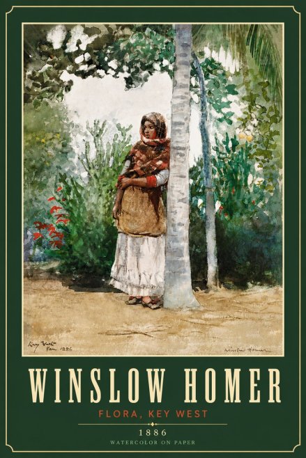 Winslow Homer Flora, Key West No6 - Poszter