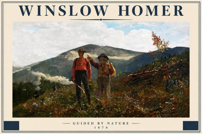 Winslow Homer The Two Guides No5 - Poszter