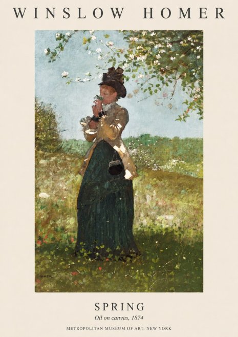 Winslow Homer Spring No1 - Poszter