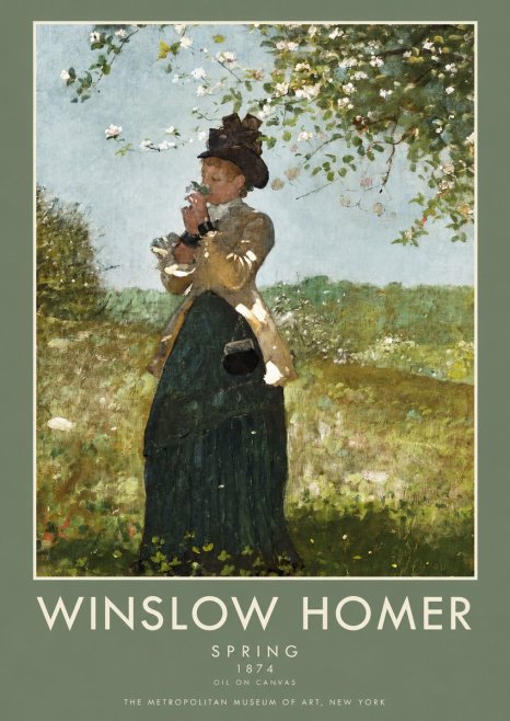 Winslow Homer Spring No2 - Poszter