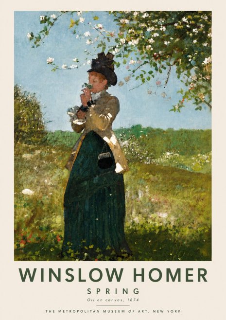 Winslow Homer Spring No6 - Poszter