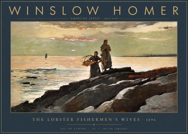 Winslow Homer The Lobster Fishermen's Wives No3 - Poszter