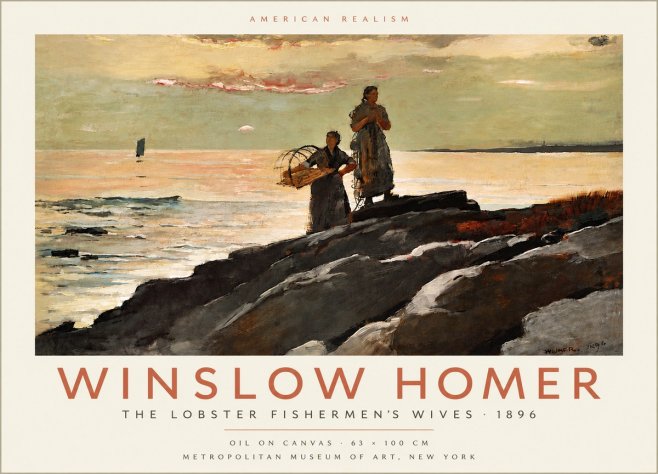 Winslow Homer The Lobster Fishermen's Wives No4 - Poszter