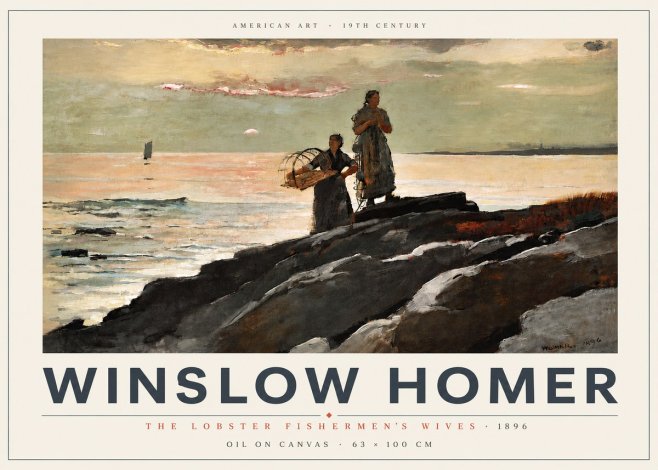 Winslow Homer The Lobster Fishermen's Wives No5 - Poszter
