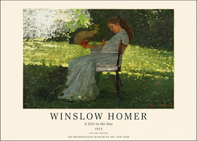 Winslow Homer A Girl in the Sun No1 - Poszter