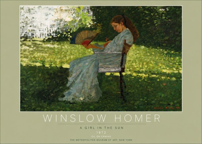 Winslow Homer A Girl in the Sun No6 - Poszter