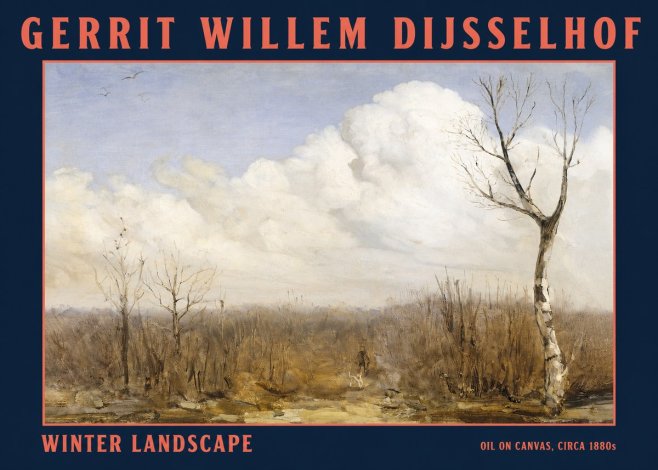 Gerrit Willem Dijsselhof Winter Landscape No2 - Poszter