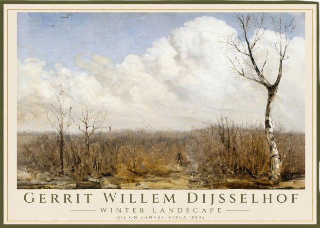 Gerrit Willem Dijsselhof Winter Landscape No3 - Poszter