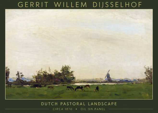 Gerrit Willem Dijsselhof Dutch Pastoral Landscape No2 - Poszter