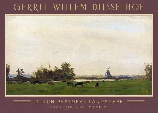 Gerrit Willem Dijsselhof Dutch Pastoral Landscape No4 - Poszter