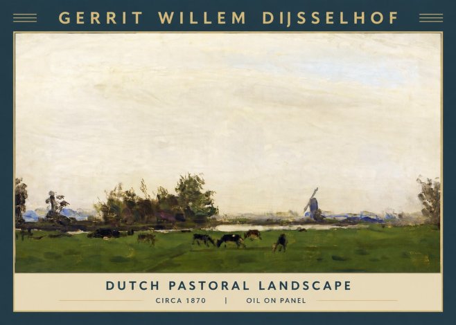 Gerrit Willem Dijsselhof Dutch Pastoral Landscape No6 - Poszter