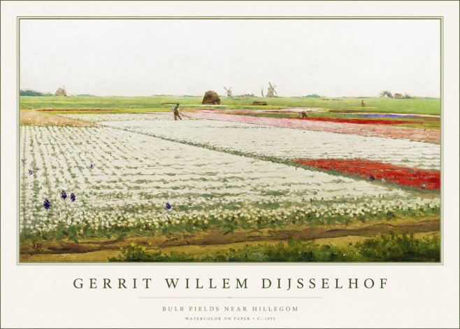 Gerrit Willem Dijsselhof Bulb Fields Near Hillegom No1 - Poszter